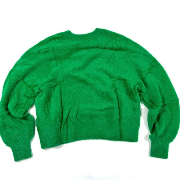 NWOT Aerie Flurry Crewneck Sweater Size Small Green - Picture 4 of 8